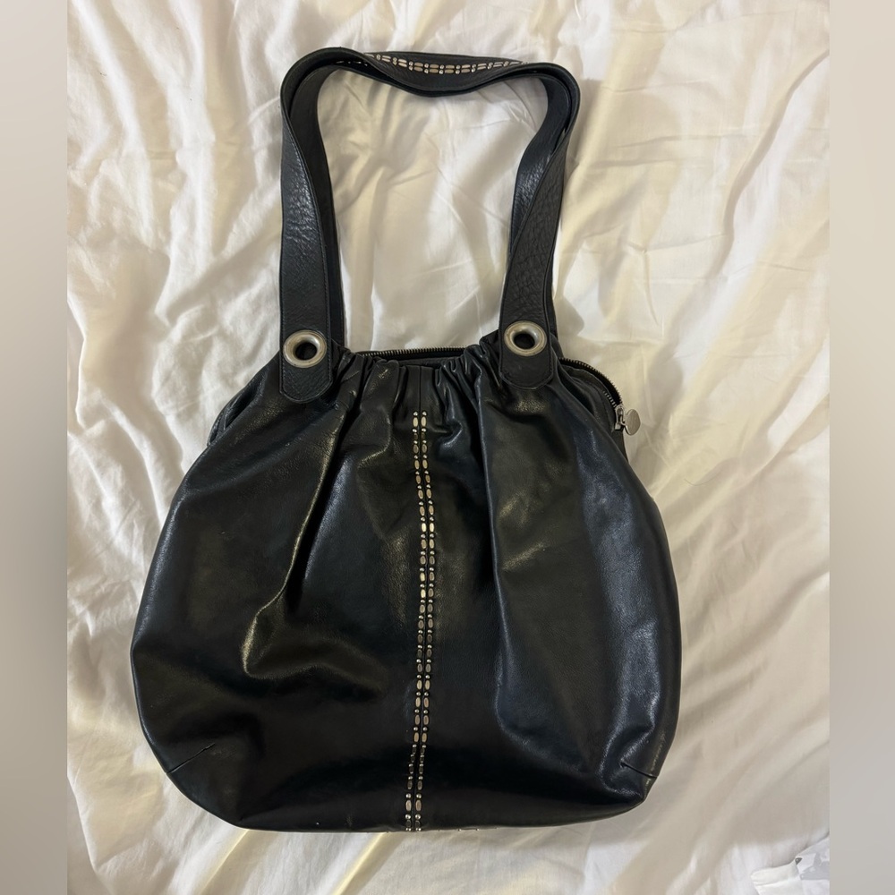 Calleen Cordero Los Angeles black leather shoulder bag